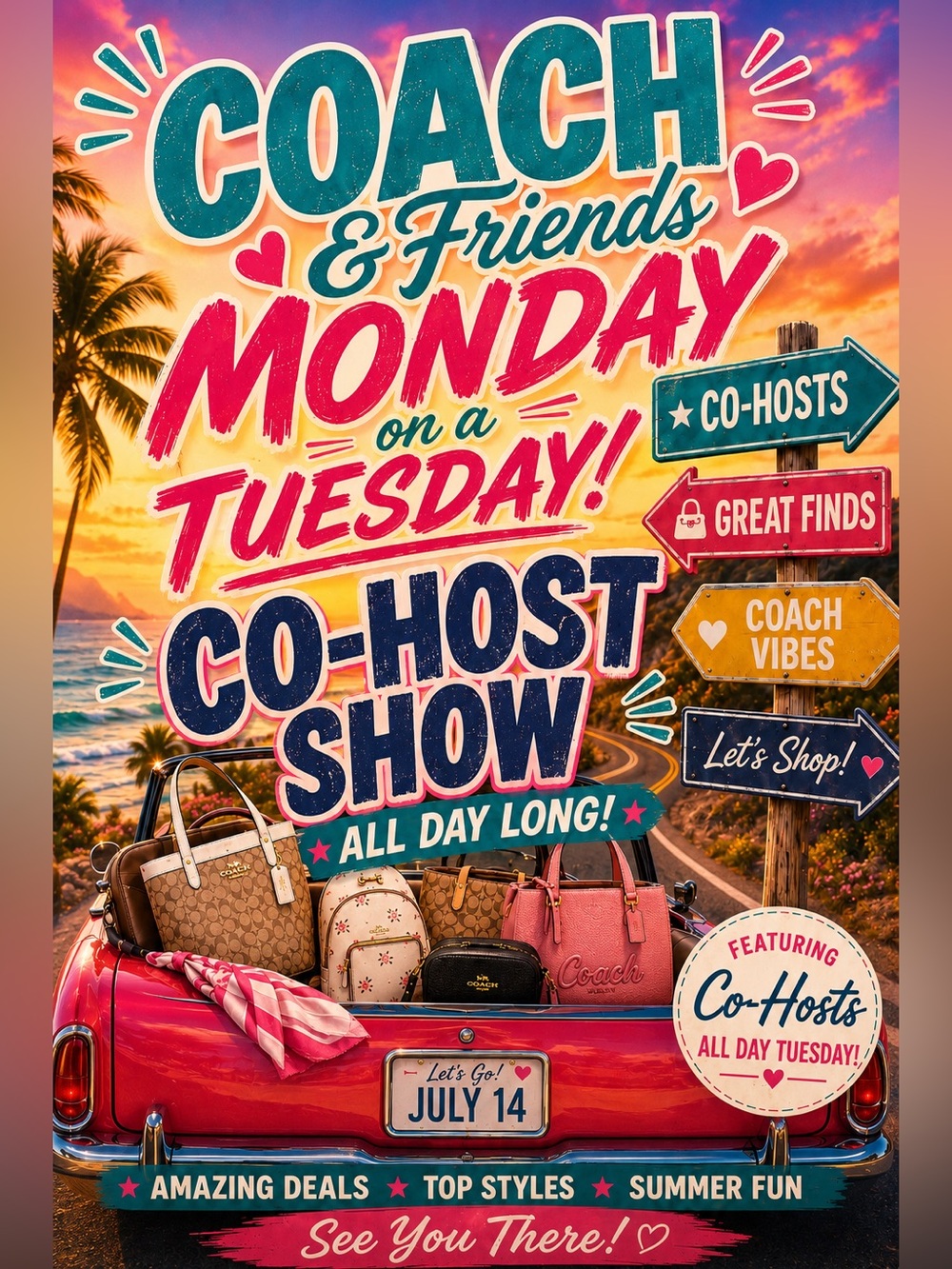 Coach Cohost Tuesday July 14th